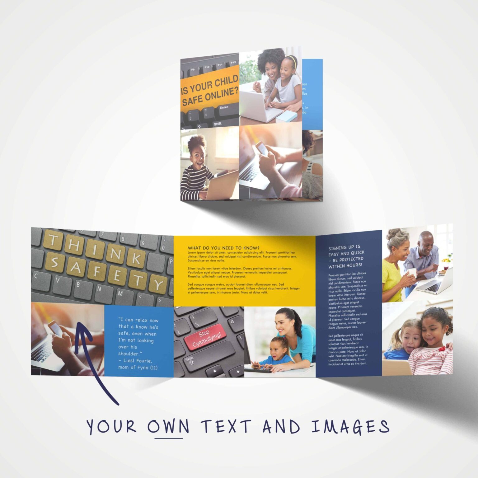 DIY square leaflet (double-sided) | PRINT N DELIVER
