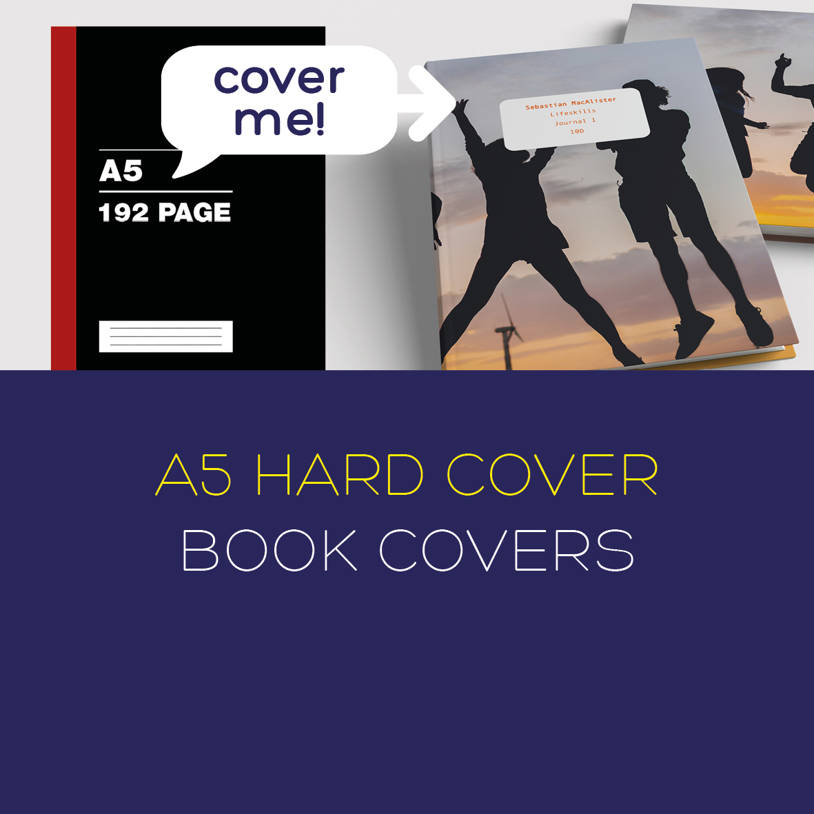 A5 Hardcover Book Cover | PRINT N DELIVER